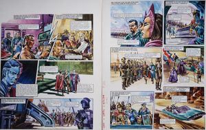 The Plot Thickens from 'More Trouble in Zabriz' (TWO pages) art by Gerry Wood
