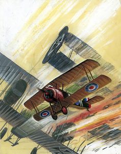 Air Ace Picture Library cover #320  'The Trojan War Horse' art by Alan Willow