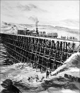 The Union Pacific Railroad art by Gerry Wood