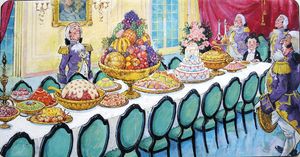 Norman Gnome - A King's Banquet art by Geoff Squire