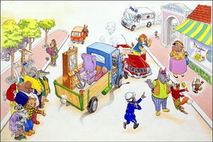 Fender Bender art by Peter Woolcock