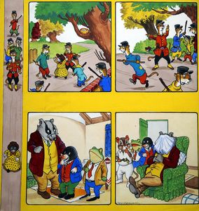 The Wind In The Willows: Mole In Disguise art by Peter Woolcock