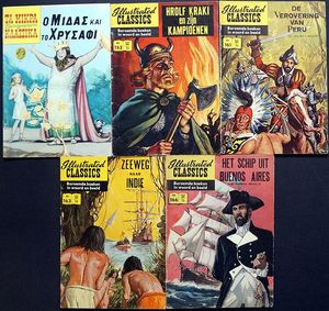 Assorted Classics Illustrated: Bundle 17 (Greek & Dutch editions, 5 issues)
