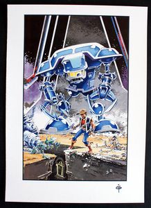 Ian Gibson: Robo-Hunter 3 art by Ian Gibson