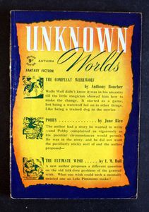 Unknown Worlds (UK Edition): Autumn 1945 by Anthony Boucher, Jasne Rice, E. M. Hull