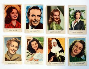 Cigarette Cards: Actors Bundle #4 (8 cards)