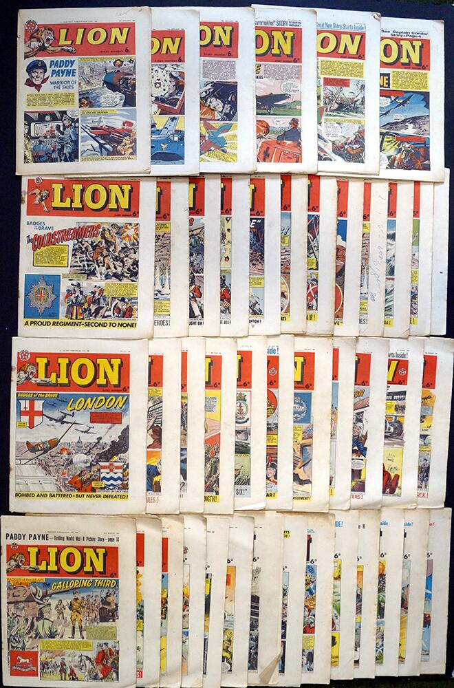 Lion Comics 1964 (43 issues in VG condition)