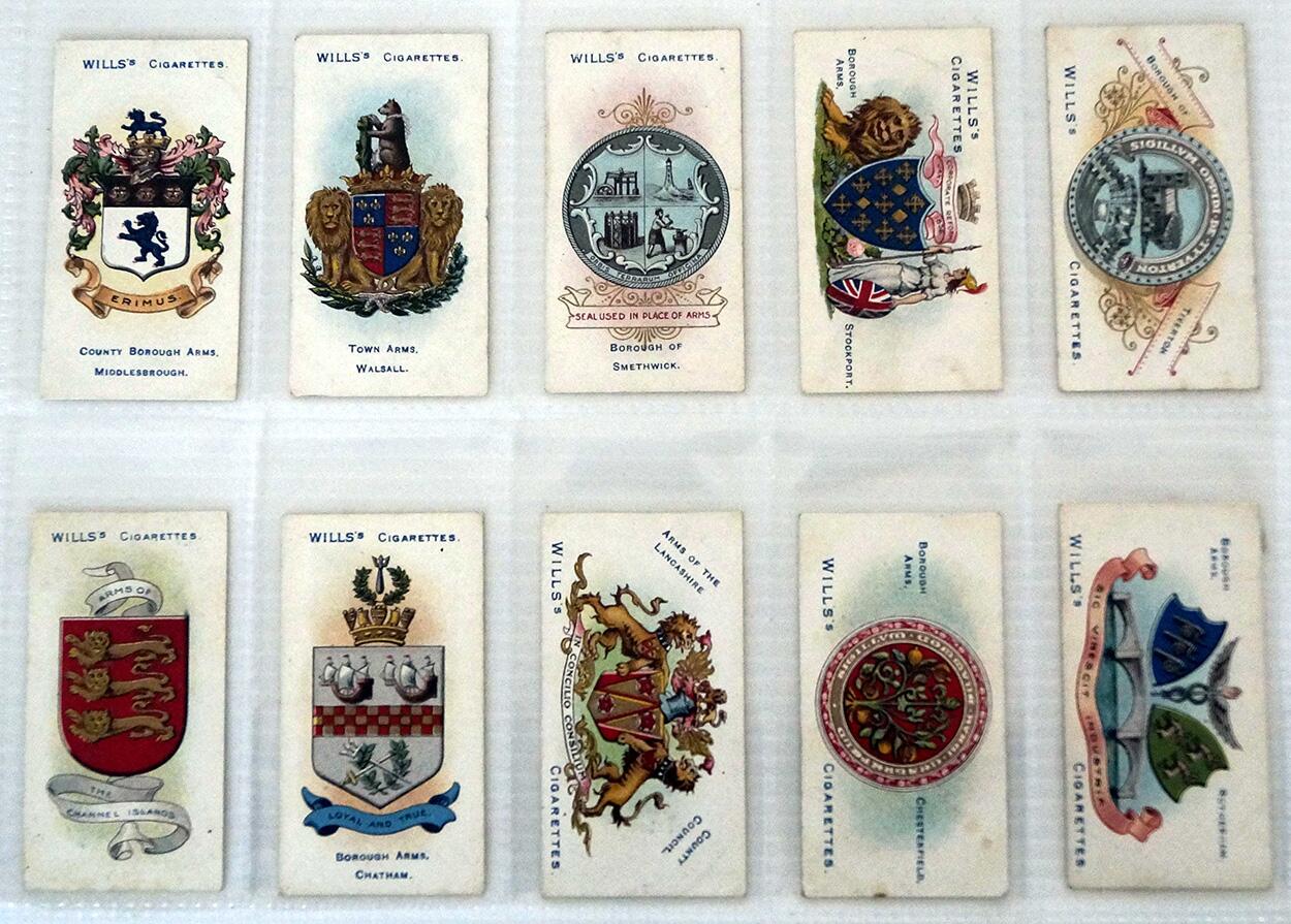 Town & City Arms (Boroughs Third series)   Full set of 50 cards (1905)