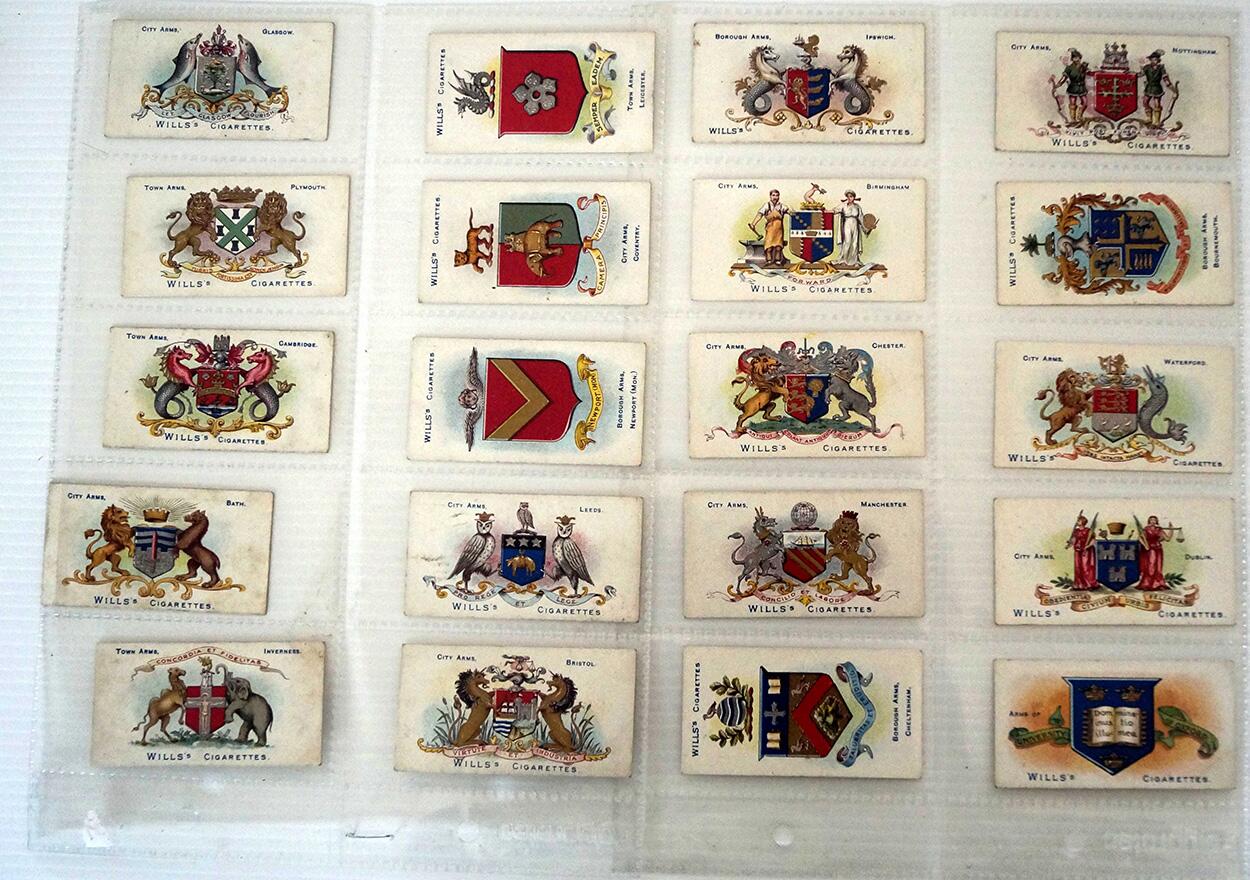 Town & City Arms (Boroughs First Series)  Full set of 50 cards (1904)