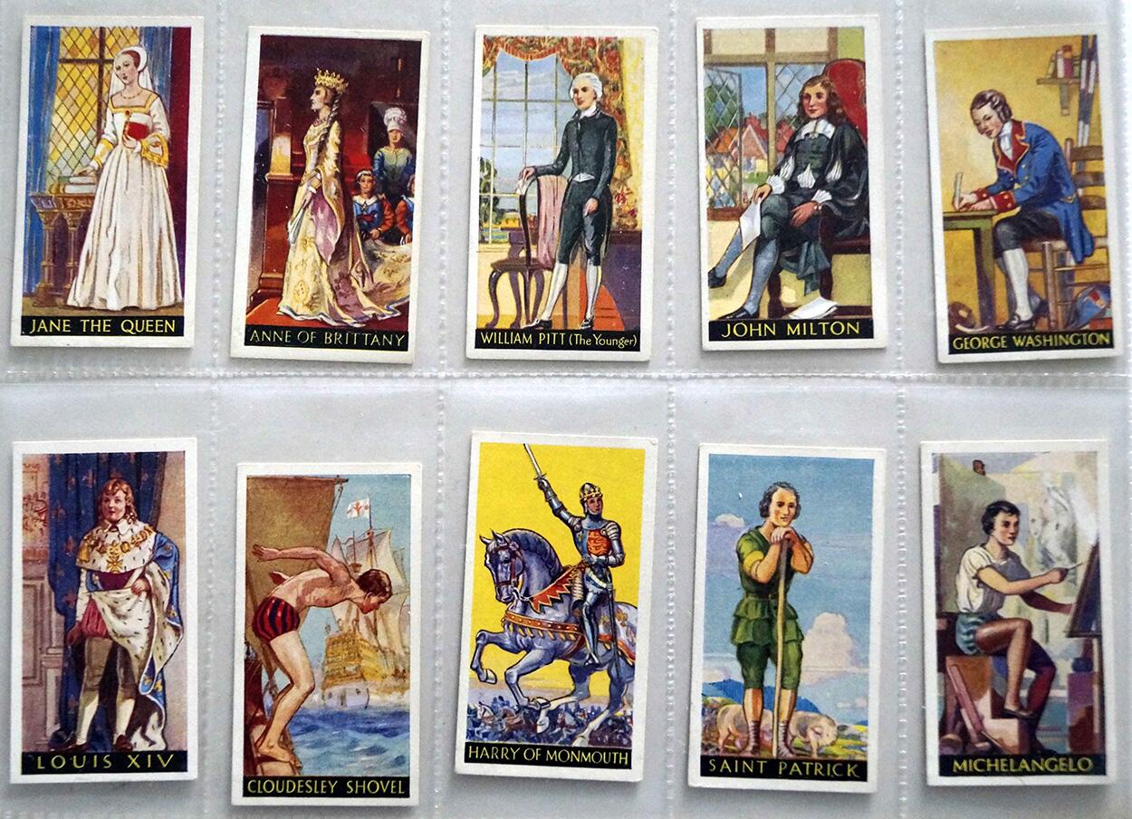 Full Set of 50 Cigarette Cards: Famous Minors (1936) by Various