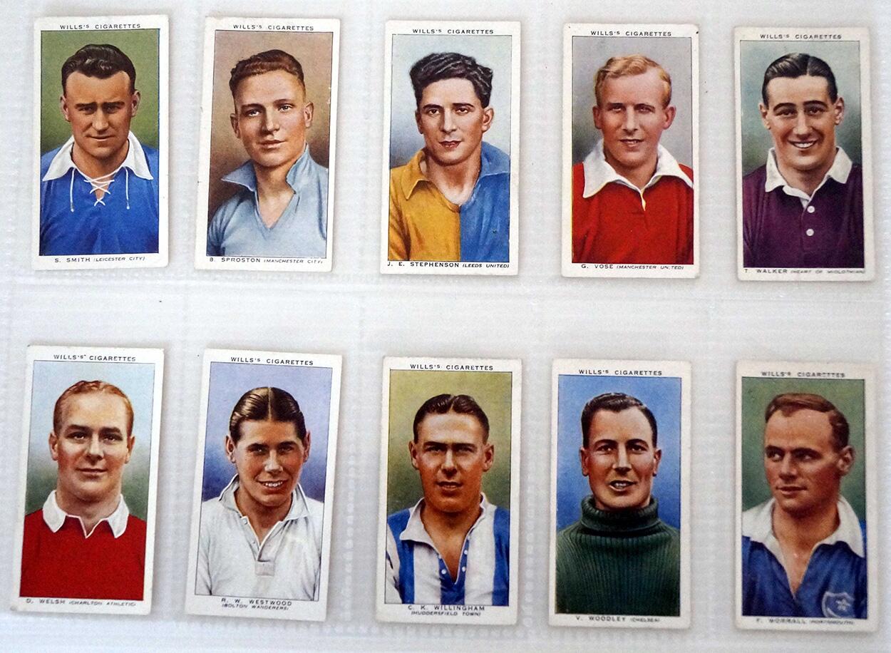 Association Footballers  Full set of 50 cards (1939)