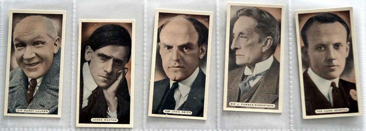 Full Set of 25 Cigarette Cards: Famous Scots  (1935) by Various