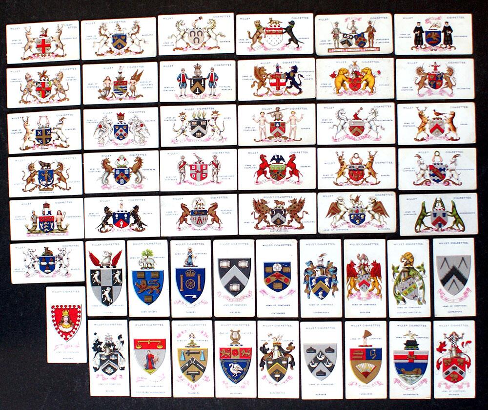 Cigarette Cards: Borough Arms #1 - #50 (1906) (2nd Edition) (32 cards)