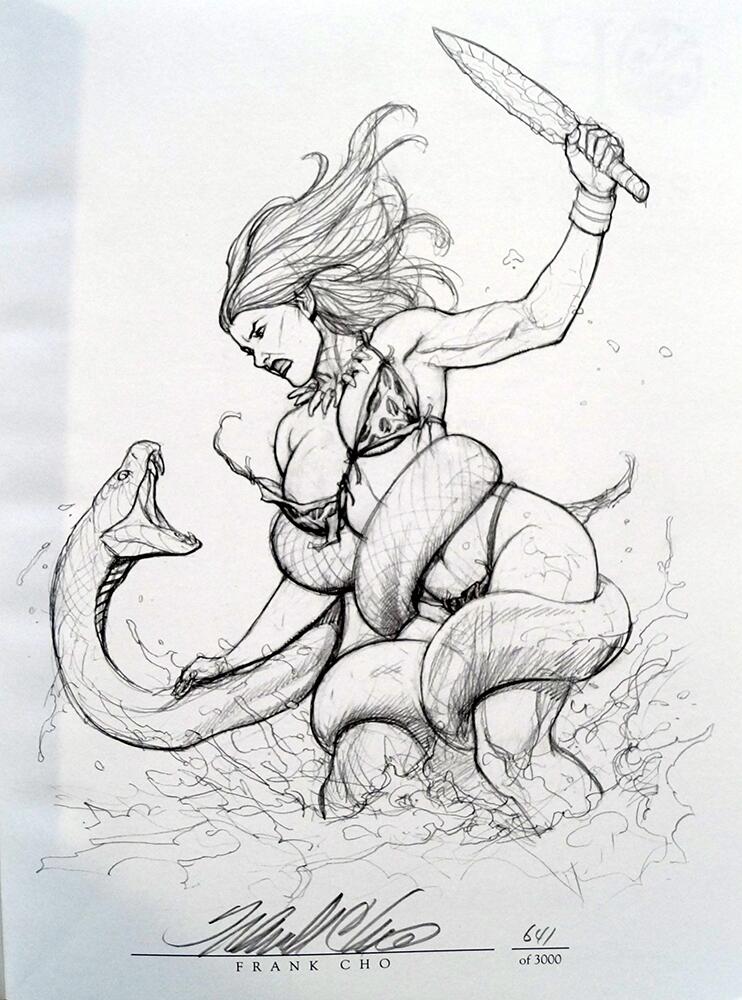 Signature and Number page, Frank Cho Sketches & Scribbles: Book Four