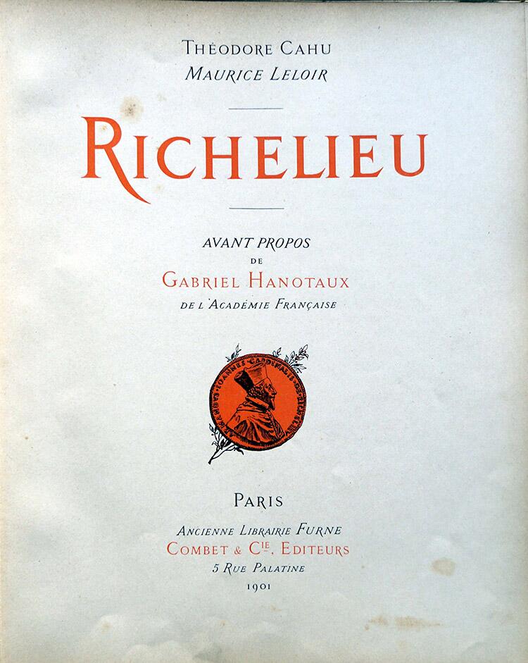 Title page, Richelieu