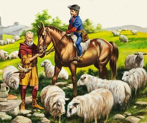 Growing Up in Times Gone By: A Farmer's Boy in the Fifteenth Century art by Ron Embleton