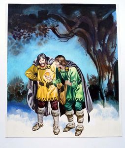 Magic Apples - Two Plotters art by Ron Embleton
