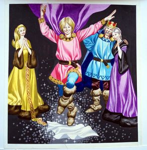 Magic Apples - Dancing Machine art by Ron Embleton
