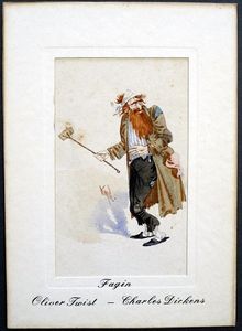 Dickensians: Fagin from 'Oliver Twist' art by Joseph Clayton Clark (Kyd)