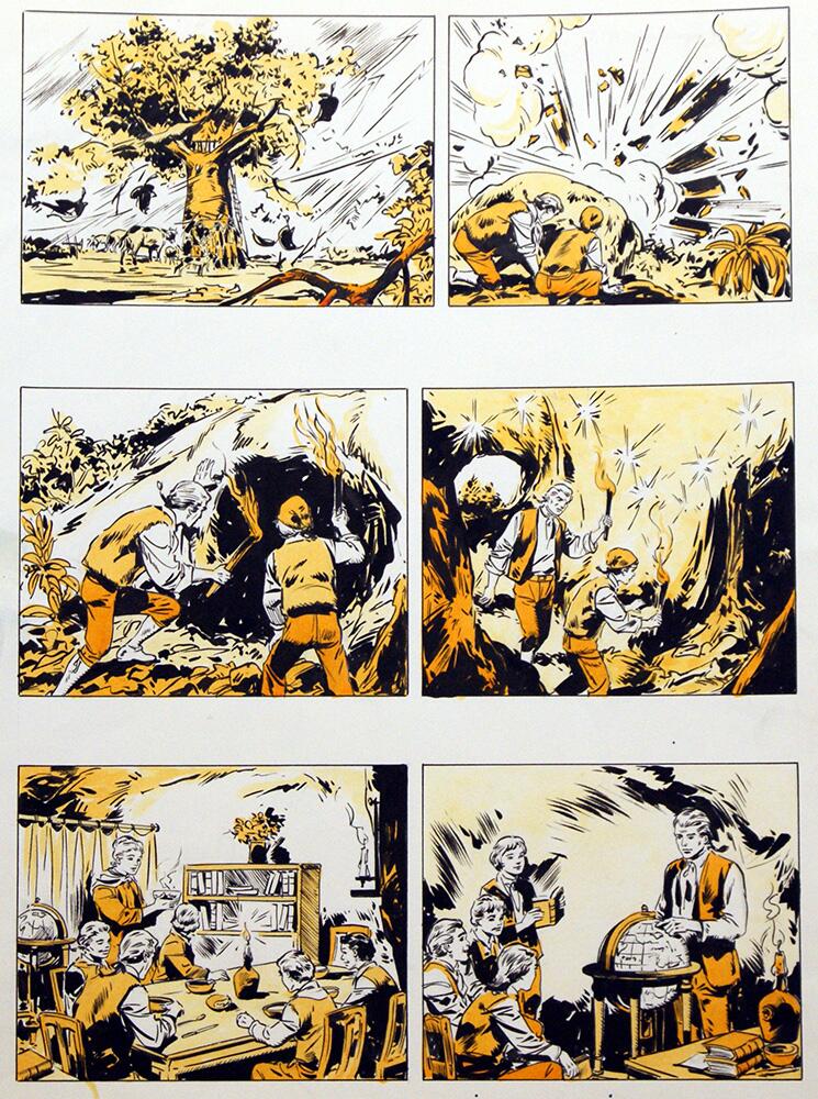 Swiss Family Robinson 122 art by Santo D'Amico