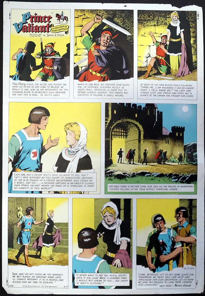 Prince Valiant: Printer's Proof 1574 art by Hal Foster