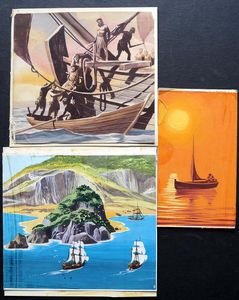 The Valiant Book Of Pirates - Highway Men Of The Sea art by Ron Embleton