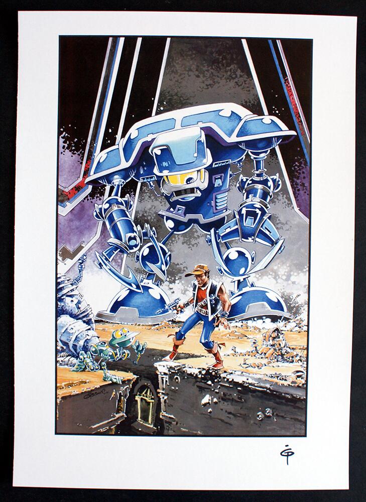 Ian Gibson: Robo-Hunter 3 art by Ian Gibson