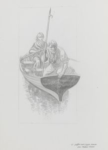 Our Mutual Friend - Gaffer and Lizzie Hexham art by Ron Embleton