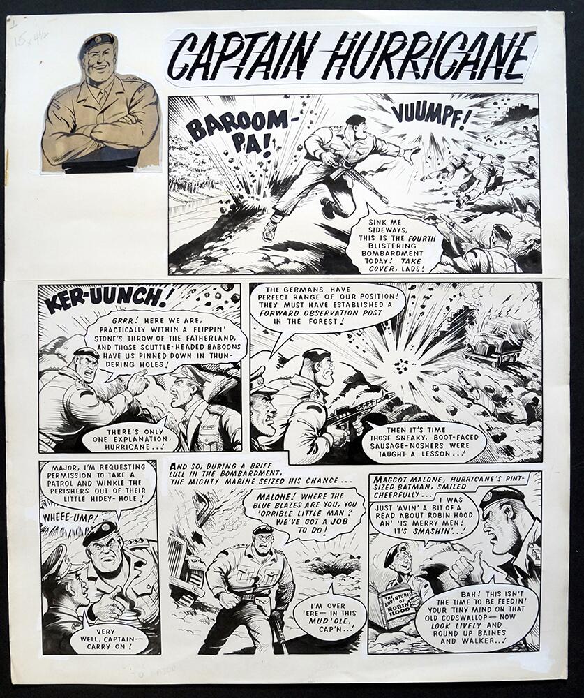 Captain Hurricane: Sink Me Sideways! (Title Page) art by R. Charles Roylance