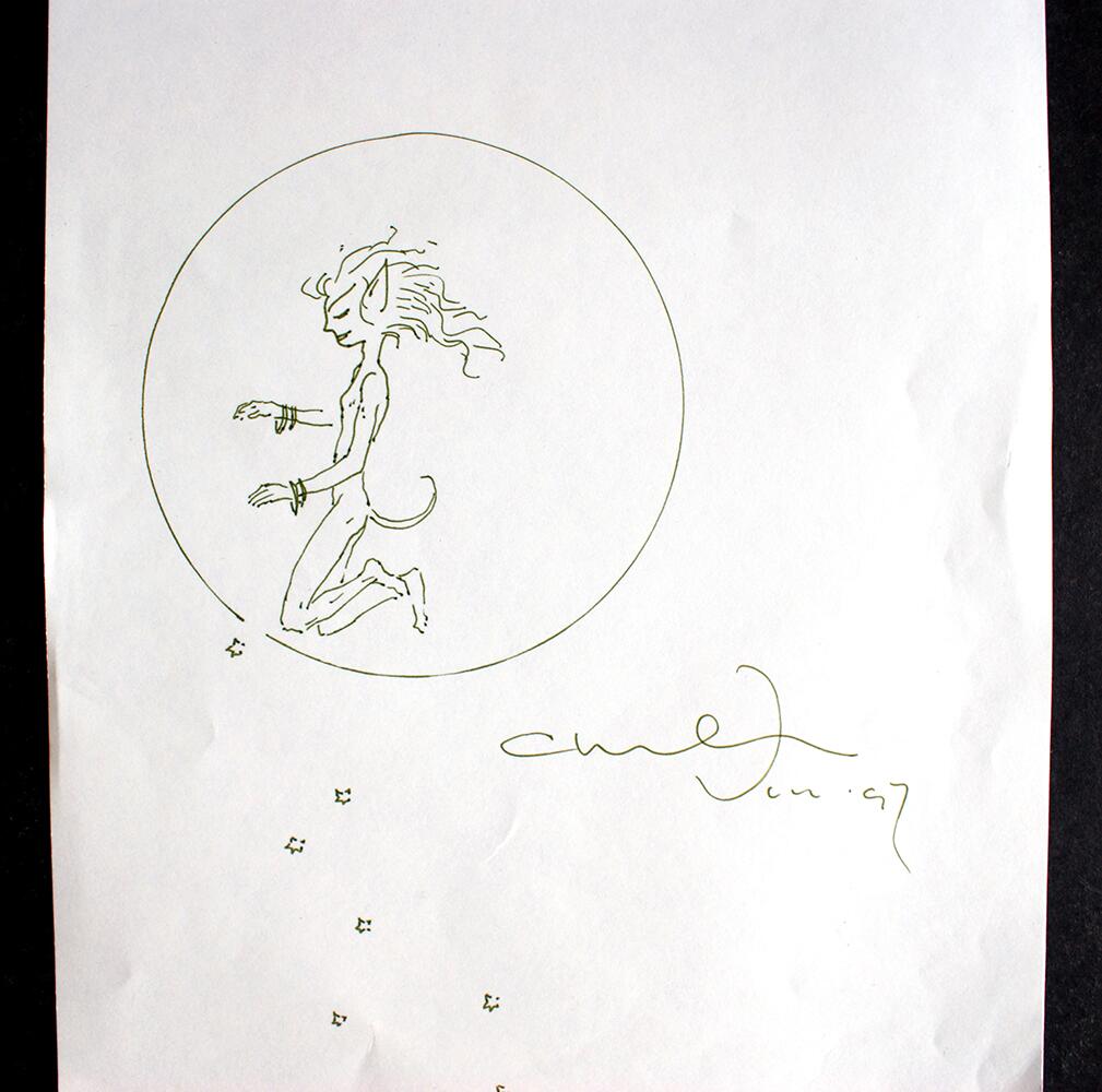 Devil? Drawing art by Charles Vess