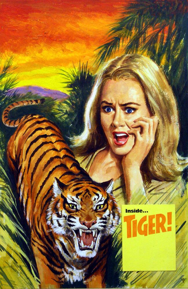 Tiger art by 20th Century unidentified artist