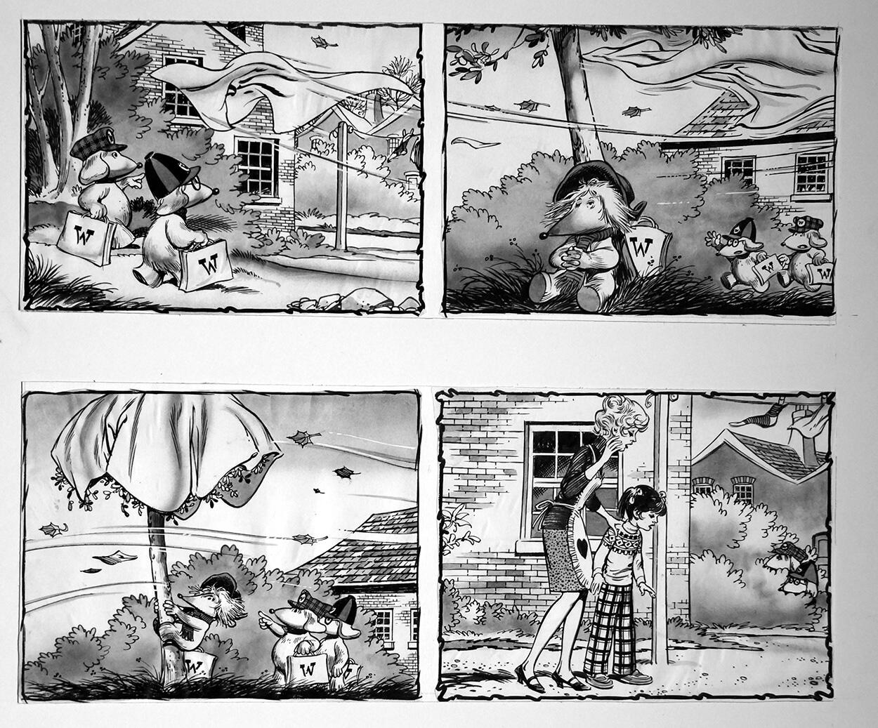 The Wombles: Washing Day (TWO pages) art by Jesus Blasco