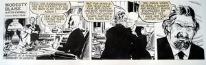 Modesty Blaise daily strip 6443 art by Neville Colvin