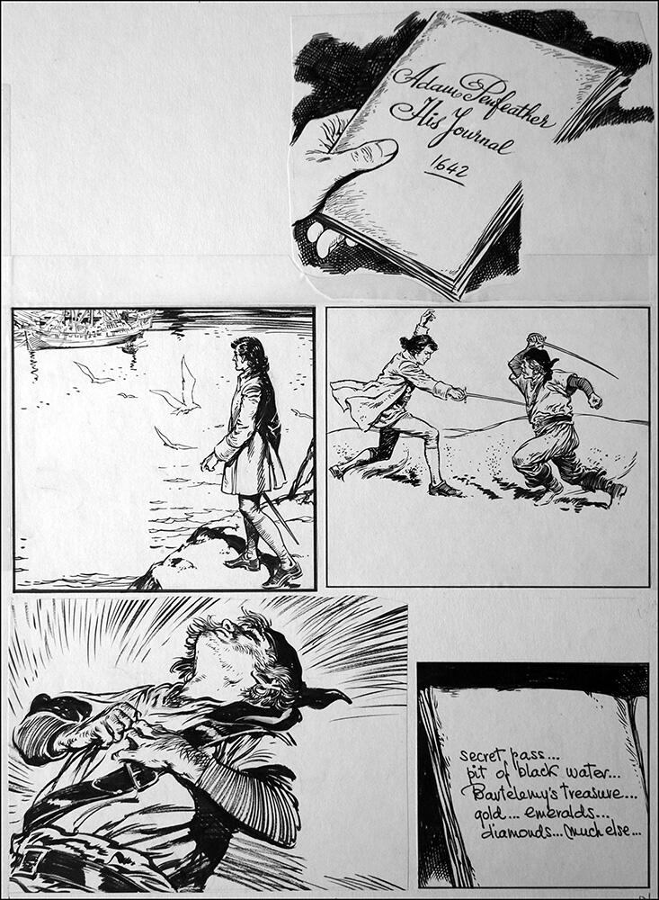 Black Bartlemy's Treasure - Journal (TWO pages) art by Jesus Blasco