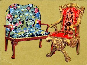 Decorative Chairs art by Jesus Blasco
