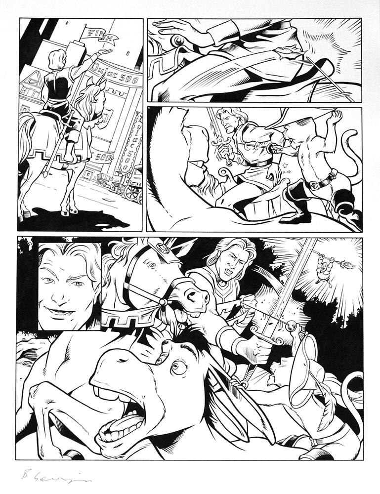 Shrek page 7 art by Bambos (Georgiou)