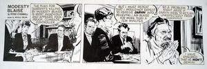 Modesty Blaise daily strip 6428 art by Neville Colvin