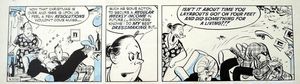 The Flutters daily strip X308 art by Neville Colvin