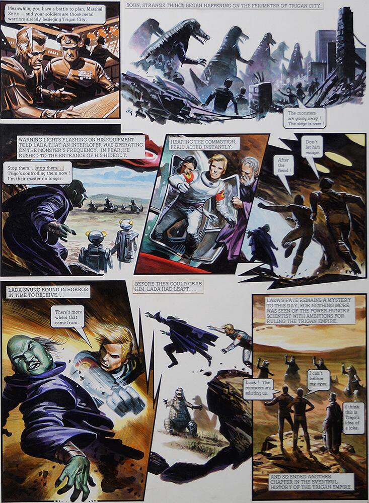Right Hand Page art by Oliver Frey