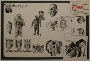 NASA Information Kit art by Wilf Hardy