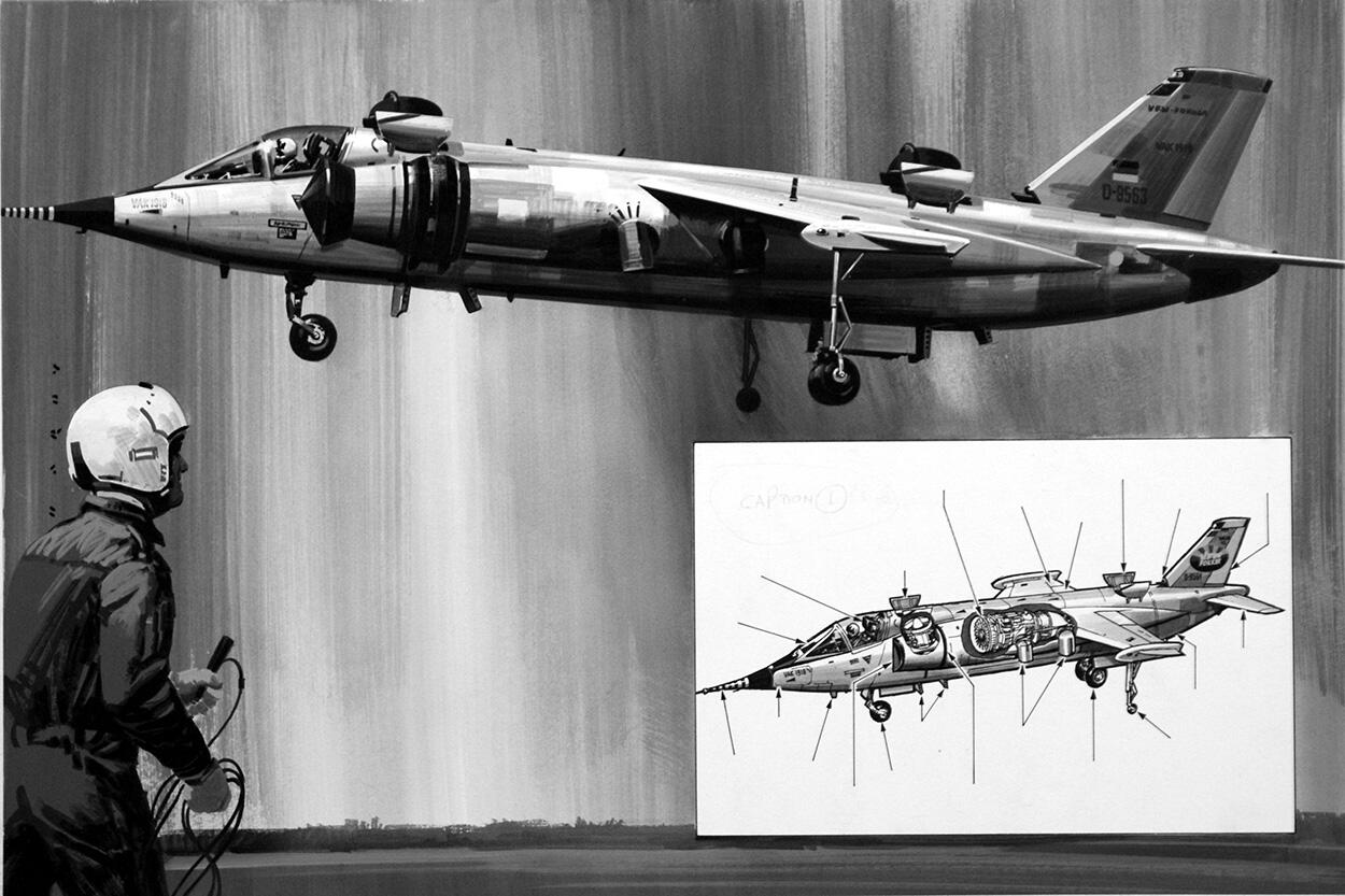 German VAK-191B art by Wilf Hardy
