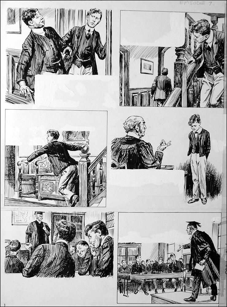 2nd page of episode art by Cecil Doughty