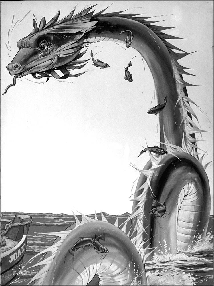 The Gloucester Sea Serpent art by Richard Hook
