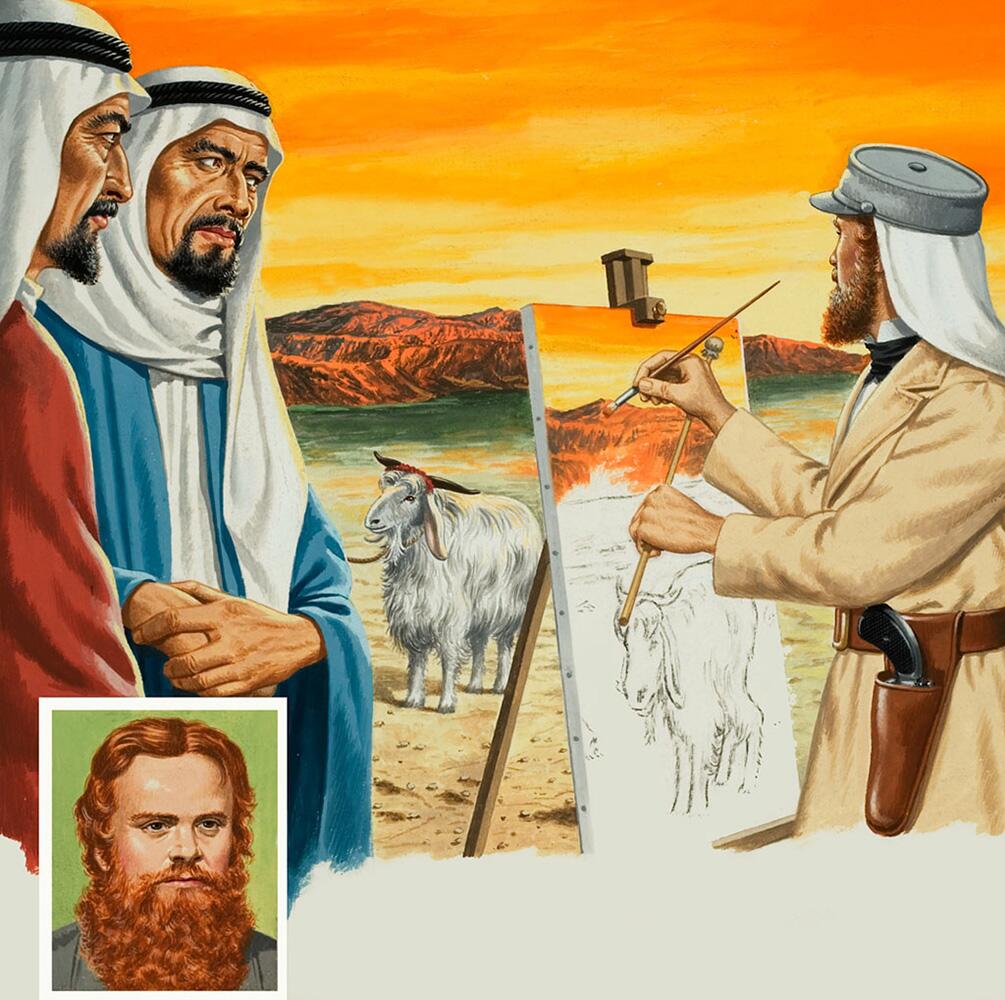Holman Hunt and The Scapegoat art by John Keay
