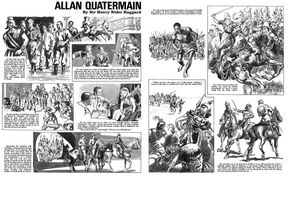 Allan Quatermain Pages 19 and 20 (TWO pages) art by Mike Hubbard