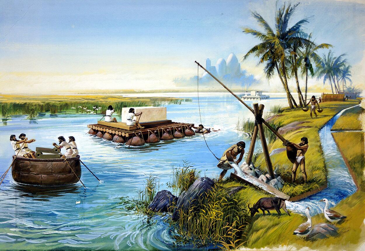 Life on the Nile art by Peter Jackson