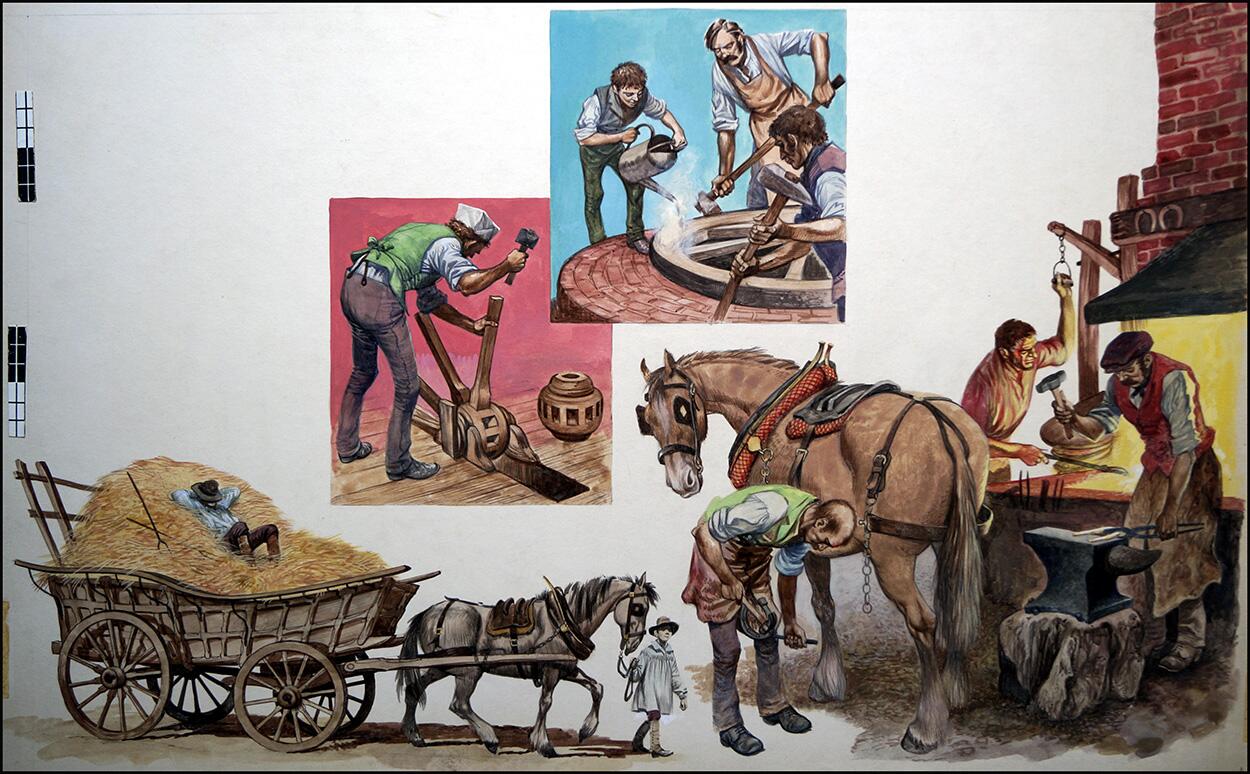 What it Takes to Keep a Cart on the Road art by Peter Jackson