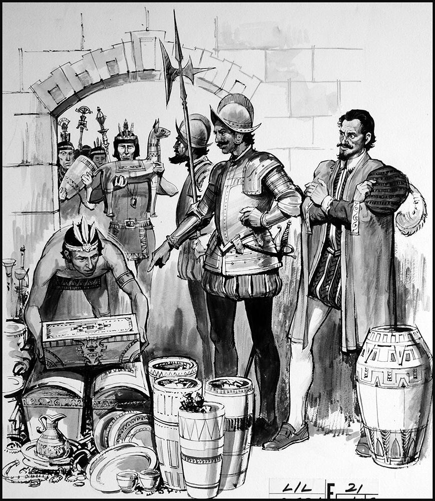 The Treasure of Atahualpa art by Ralph Bruce