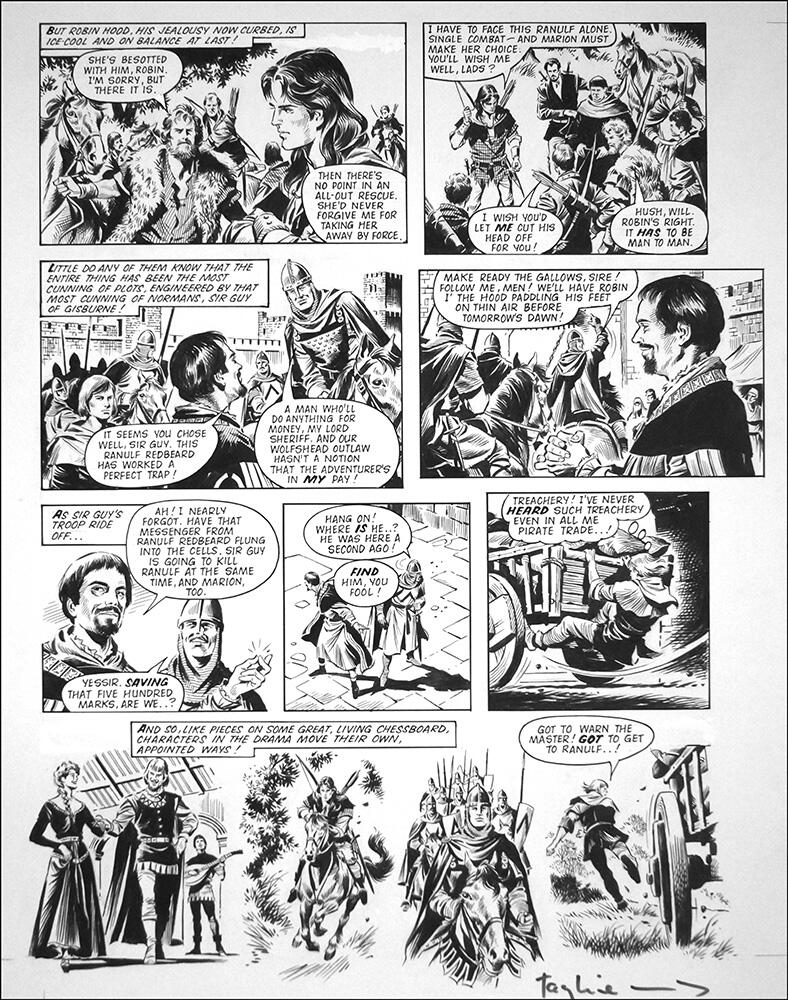 Robin of Sherwood: Romance (TWO pages) art by Mike Noble