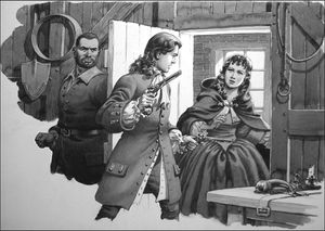 A Stranger at the Door art by Patrick Nicolle